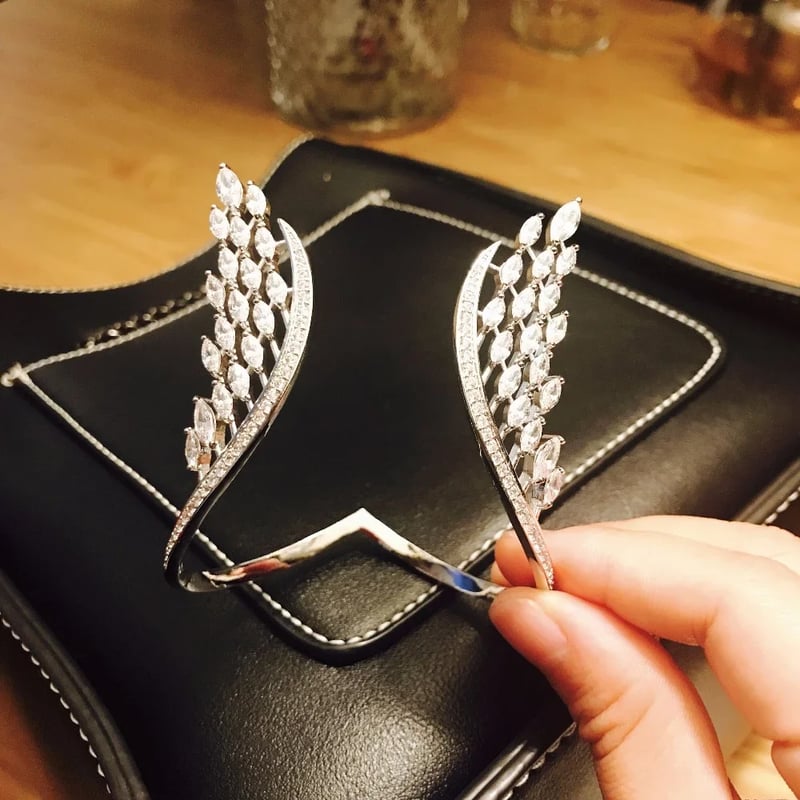 Diamondaze Luxury Crystal Wings Bracelet & Ring