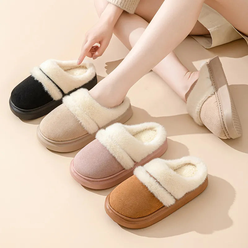 Fluzzle Fluffy Warm Slippers for Women