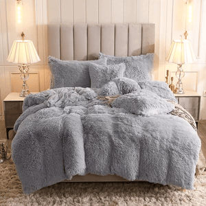 Fluffle Thick Fluffy Velvet Bedding Set