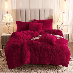 Fluffle Thick Fluffy Velvet Bedding Set