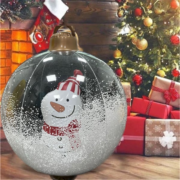 Airbelle 24 Inch Outdoor Christmas PVC Inflatable Decorated Ball