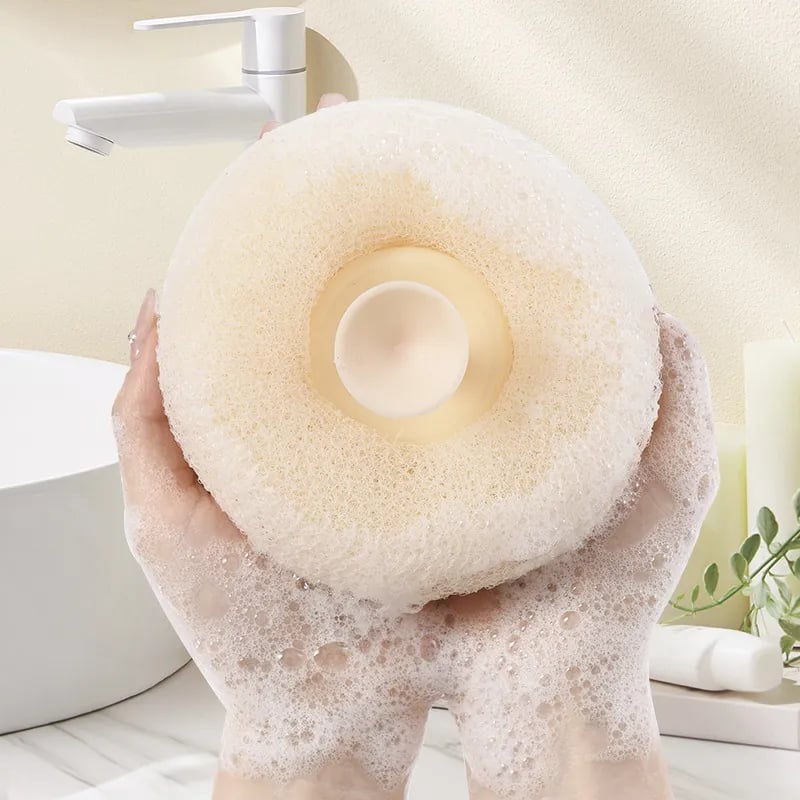 Scrubsoft Super Soft Sunflower Suction Cup Bath Ball | Set of 4