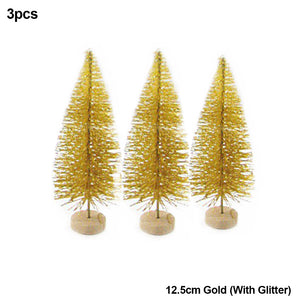 Miniatree Set of 3 Mini Christmas Trees (1.8-5 inches)