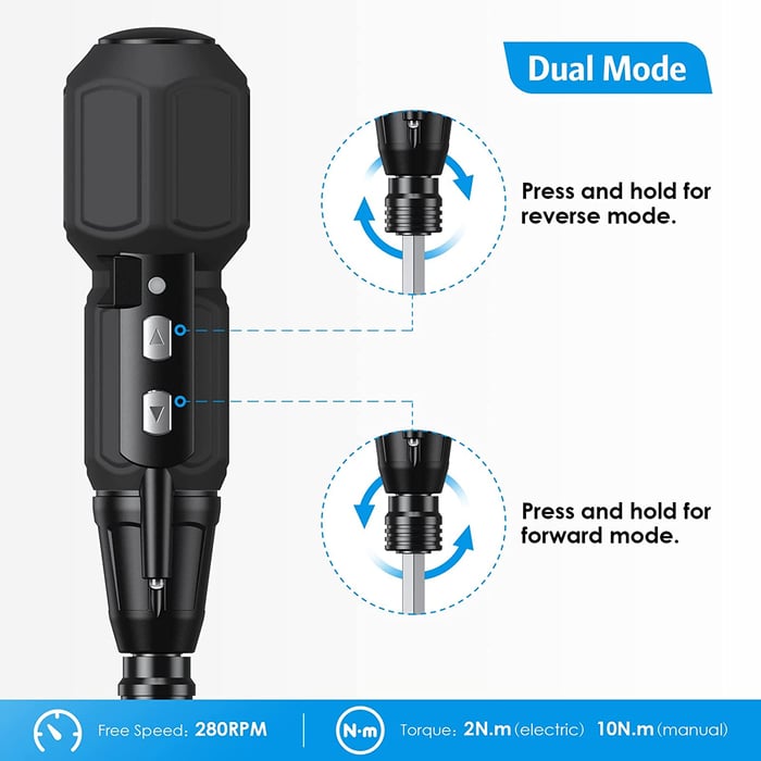 50% OFF | Eletwist Electric Screwdriver USB Rechargeable