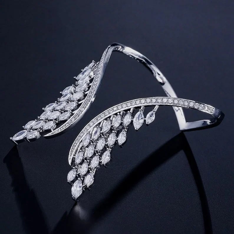 Diamondaze Luxury Crystal Wings Bracelet & Ring