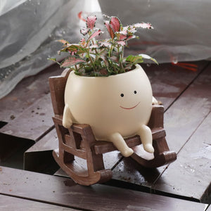 WhimPot Whimsical Face Planter Pot