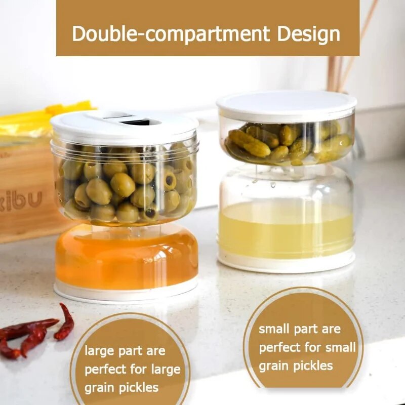 50% OFF | CosyJar™ Pickle and Olives Jar Container with Strainer