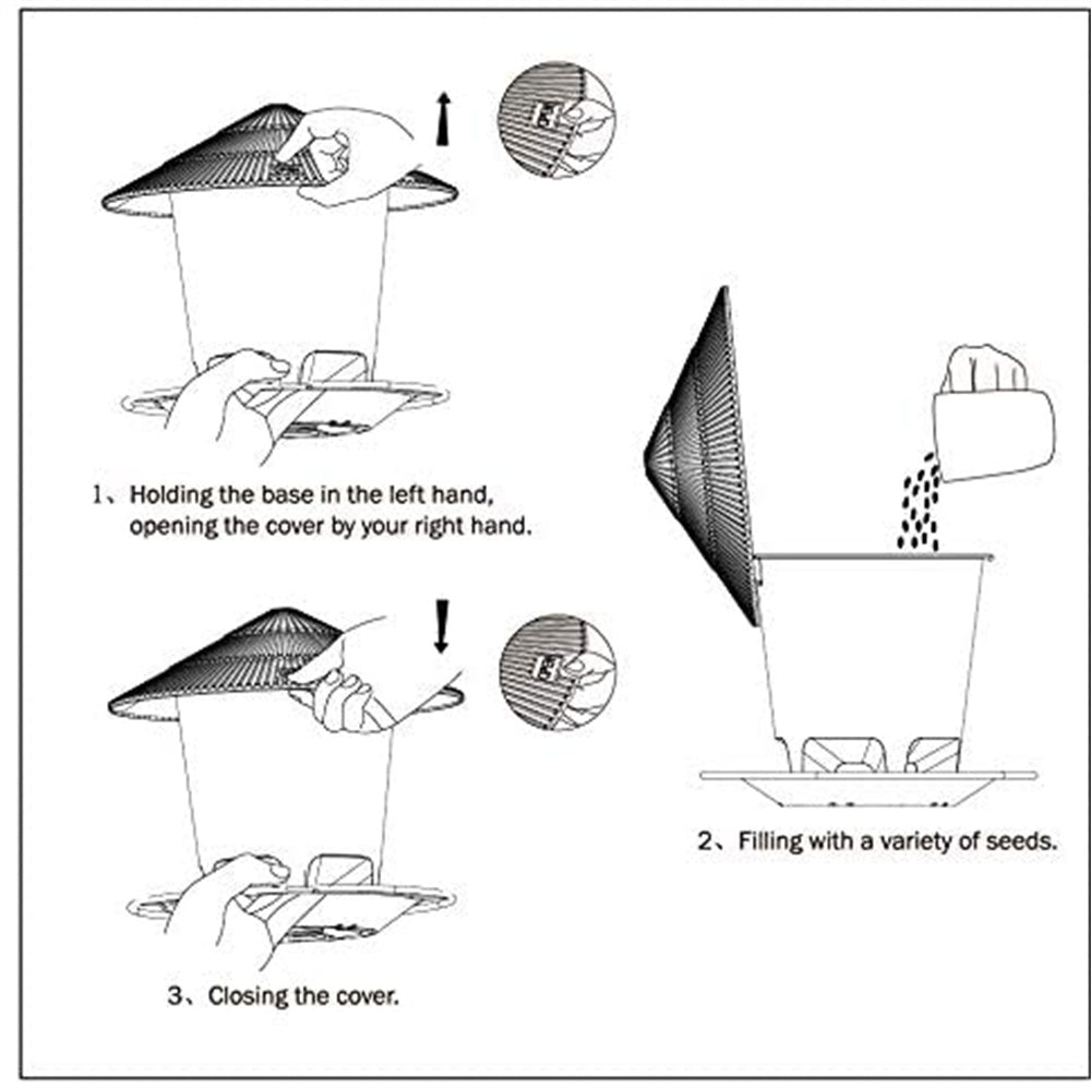 Fidabird Automatic Foot-Filling Bird Feeder