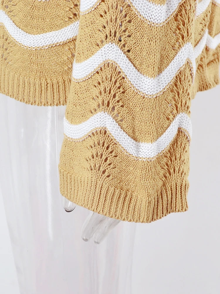 Millie Striped Knitted Women's Sweater