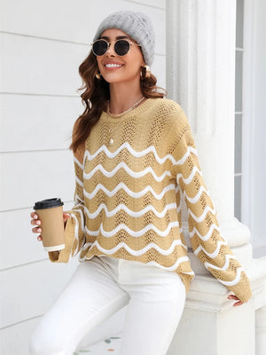 Millie Striped Knitted Women's Sweater