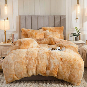 Fluffle Thick Fluffy Velvet Bedding Set