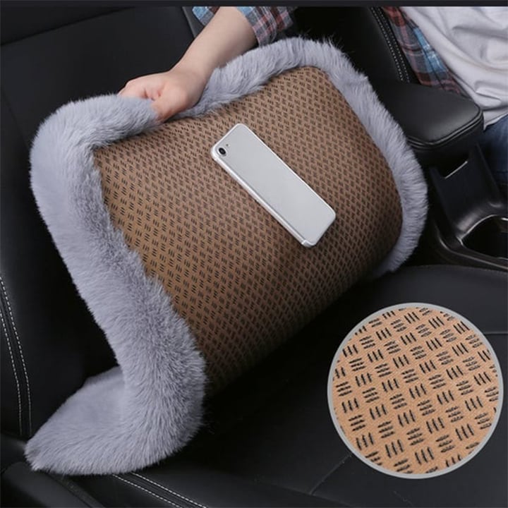 Restush Plush Car Seat Cushion & Armrest