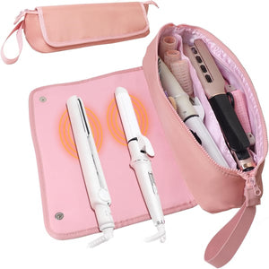 Fleekabag Hair Tools Travel Bag with Heat-Resistant Mat