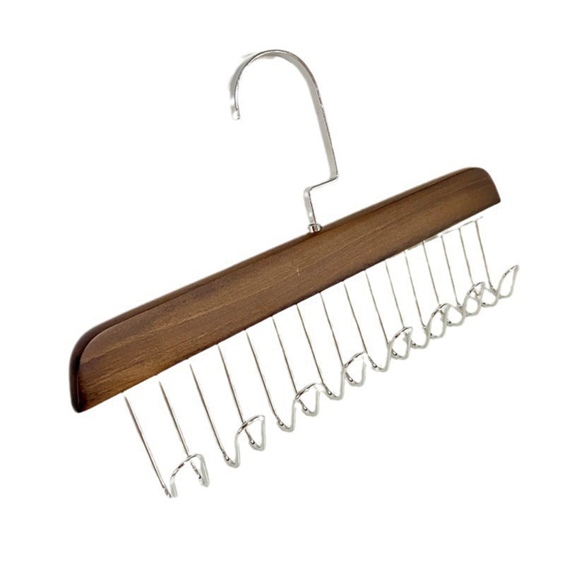 Multihang Deluxe Solid Wood Anti-Clutter Hangers | Set of 5