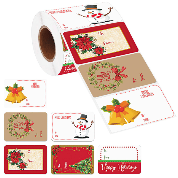 EARLY CHRISTMAS OFFER | Pixtag™ Self Adhesive Christmas Gift Tags Set of 500PCS