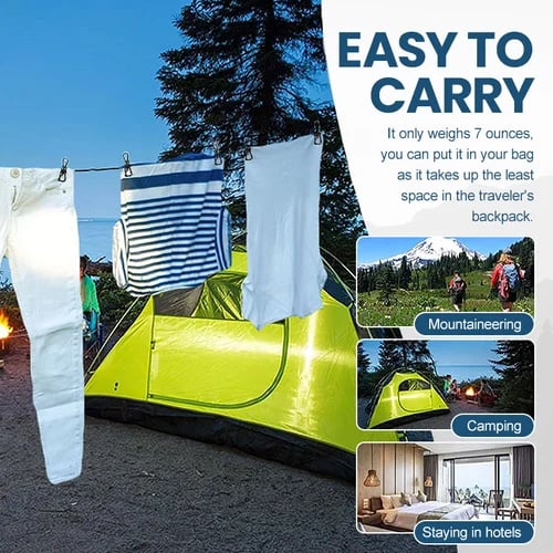 Hanggo Portable Clothesline for Camping/Backyard/RV | BUY 1 GET 1 FREE (2PCS)