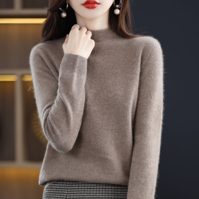 Marilyn Women's Slim Fit Solid Color Knitted Sweater