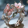 Flyring Delicate Vintage Butterfly Adjustable Ring