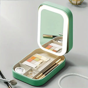 Mirrilite LED Mirror Makeup Storage Box