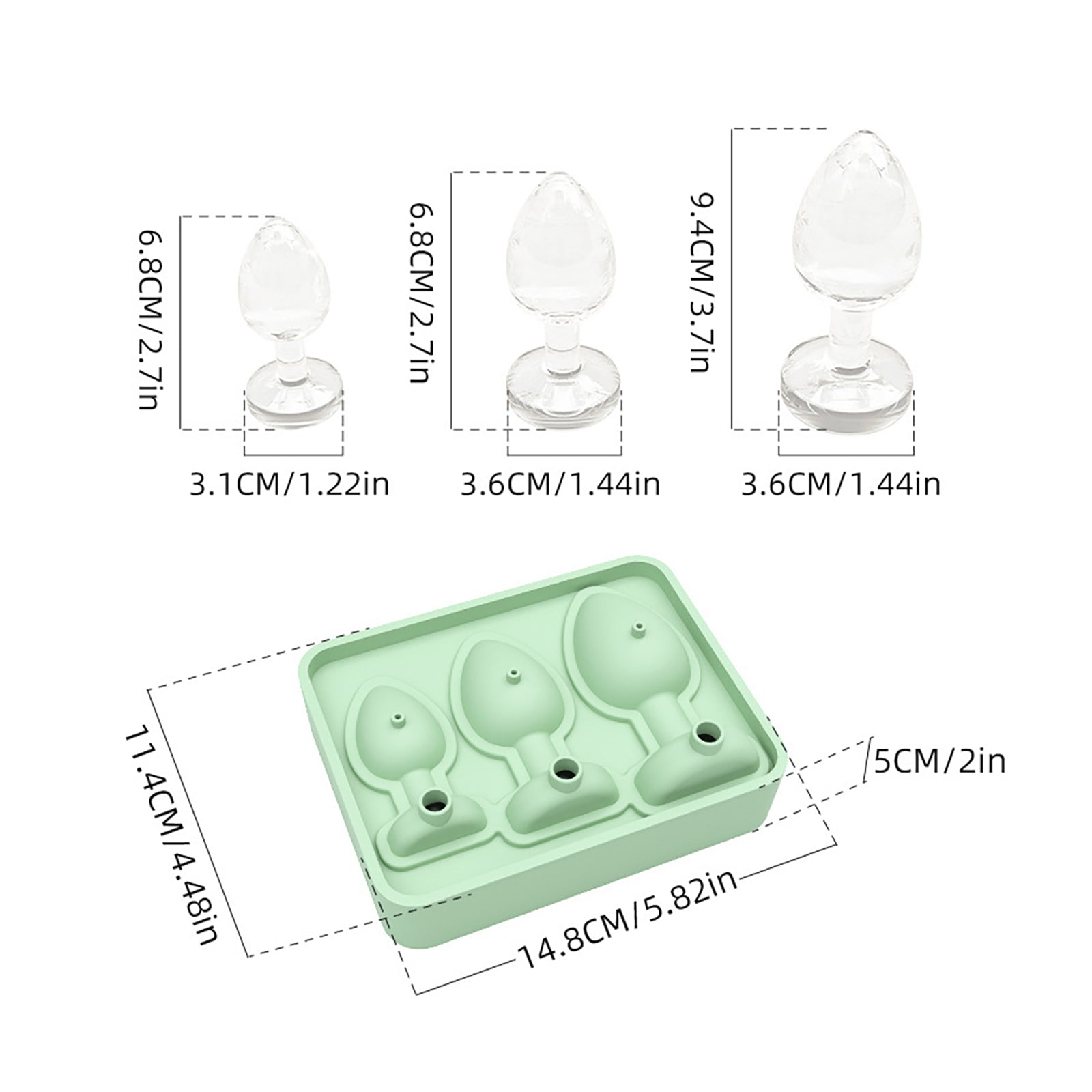 Icebum Silicone Funny Ice Cube Mold