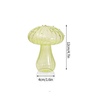 Fungglass Cactus & Mushroom Transparent Glass Vases