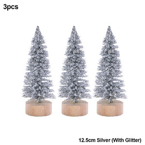 Miniatree Set of 3 Mini Christmas Trees (1.8-5 inches)