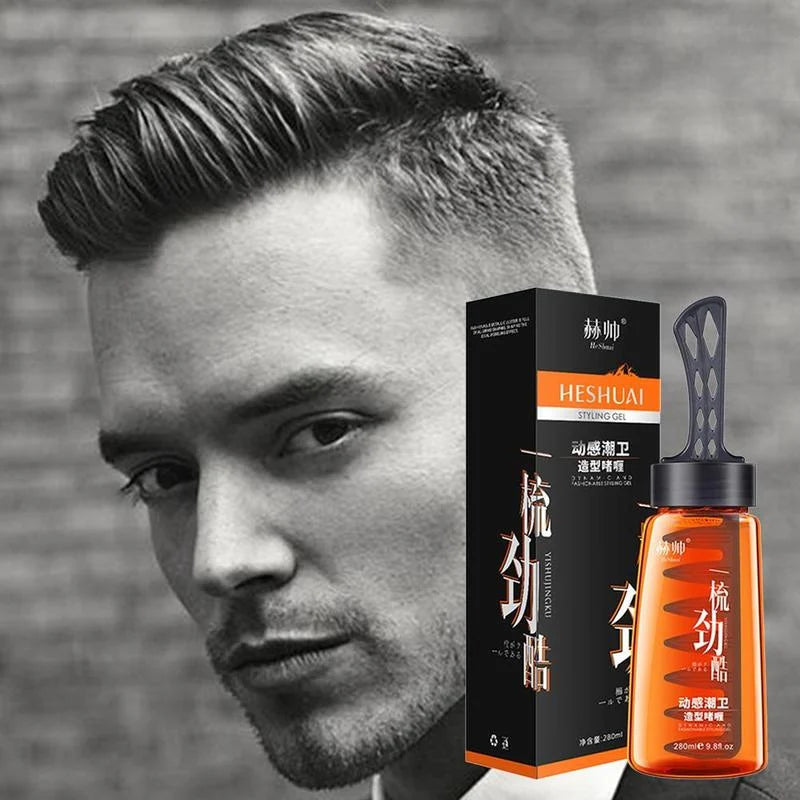 Men’s Salon Grade Hair Gel with Comb | BUY 1 GET 1 FREE