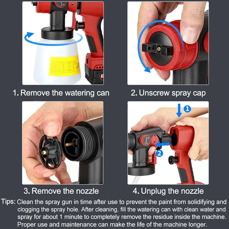 Sprayaway Universal Cordless Paint Sprayer Gun (800ML)