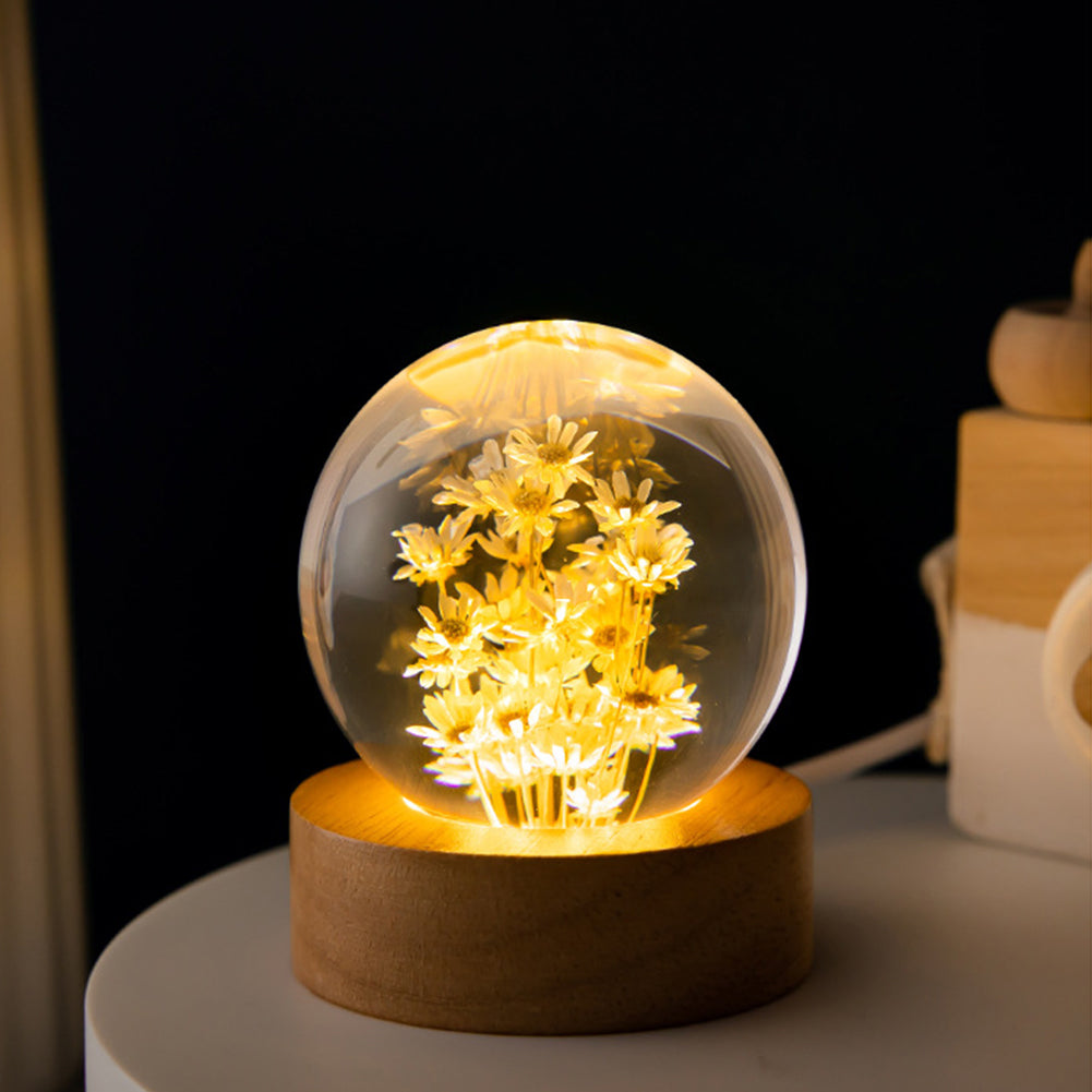 50% OFF | Crysnight Mini Crystal Ball Night Light