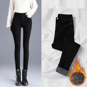 Sanah Warm Fleece-Lined Skinny Jeans for Women