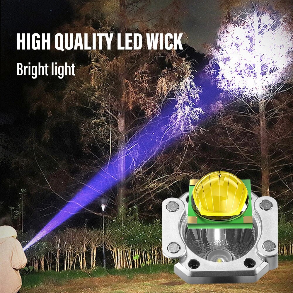 Lustraflash™ Super Bright LED Flashlight with Safety Hammer