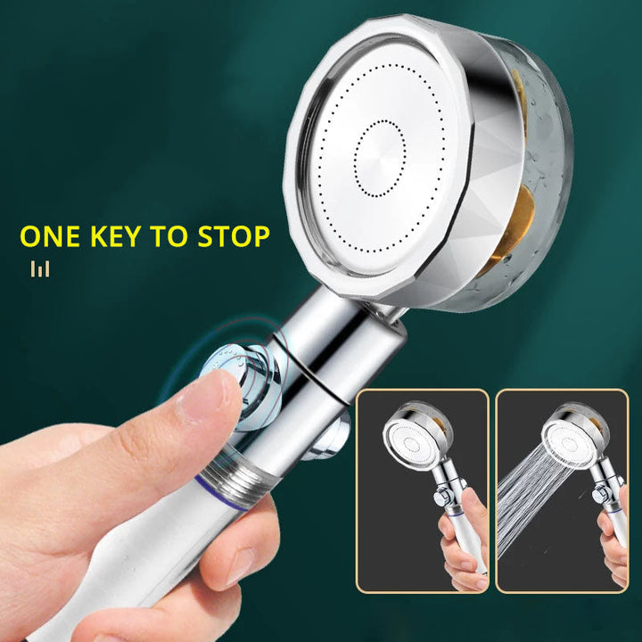 LuxFlow 360° Rotating Handheld Shower Head