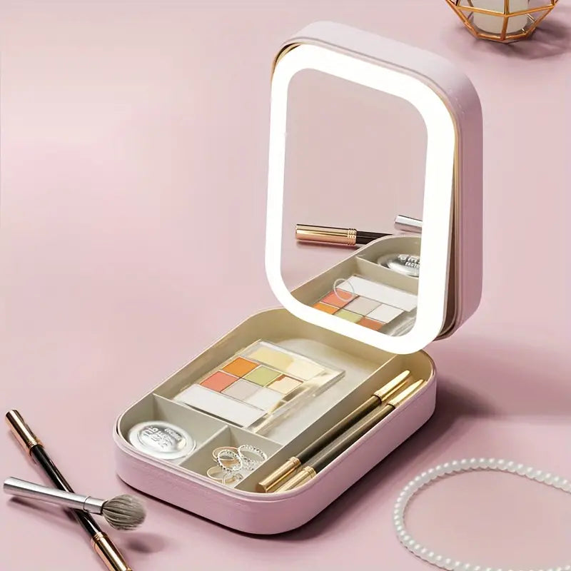 Mirrilite LED Mirror Makeup Storage Box