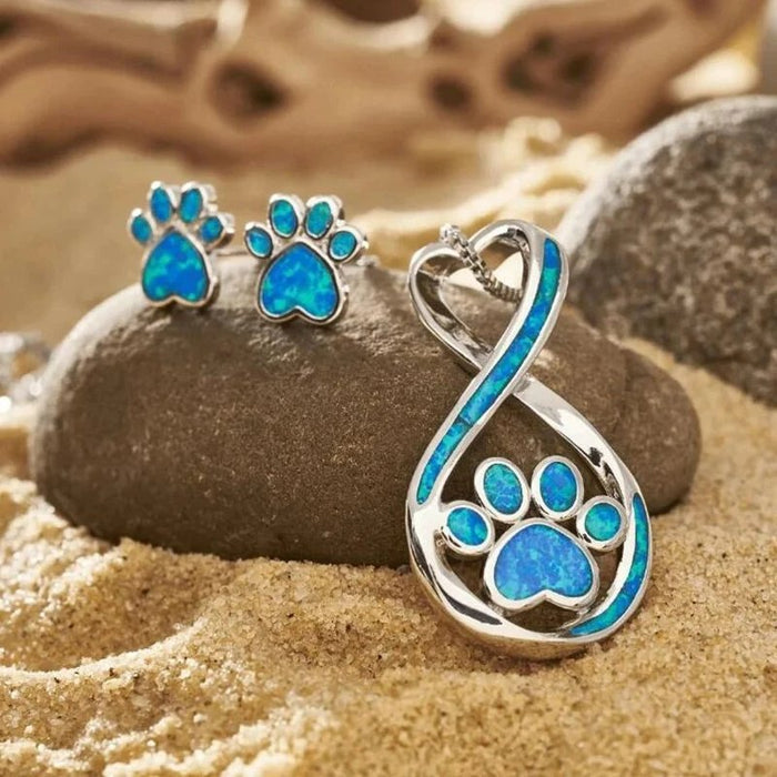 50% OFF | Pawelry Eternal Paw Print Jewelry Set