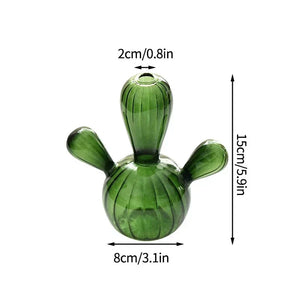 Fungglass Cactus & Mushroom Transparent Glass Vases