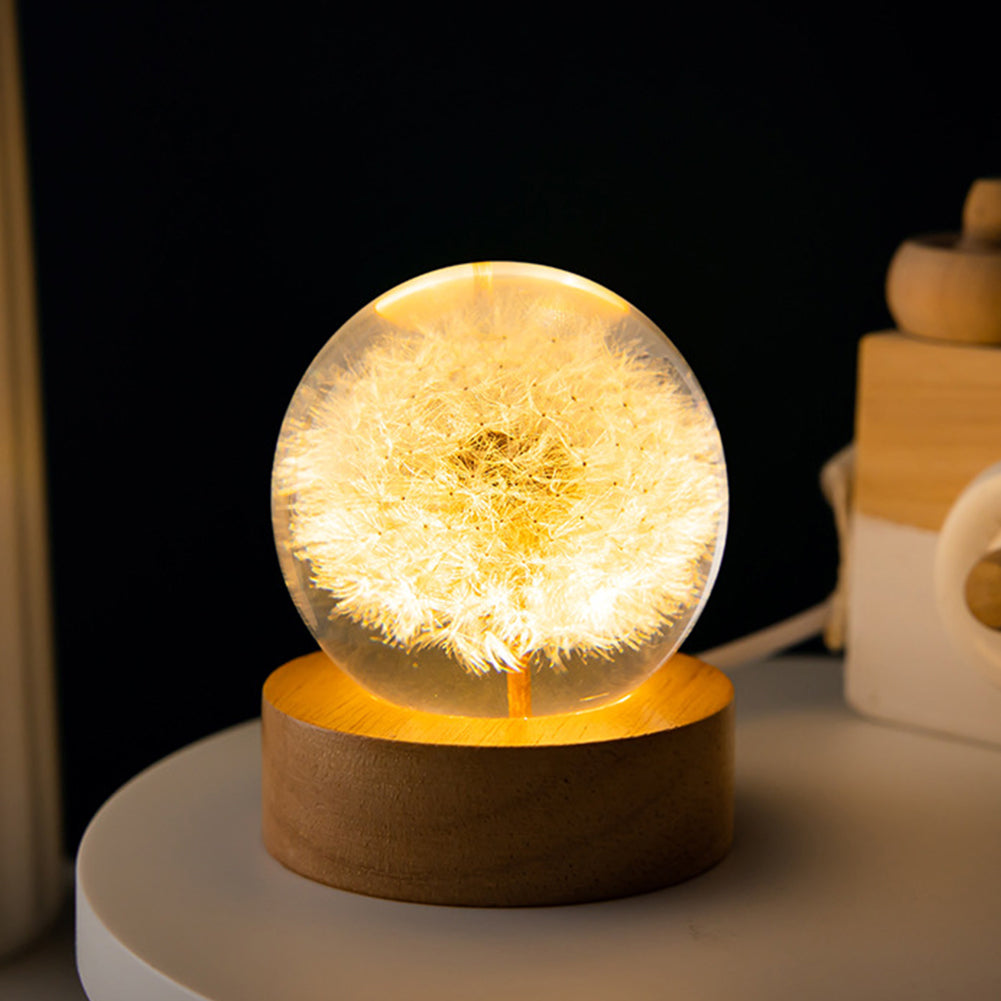 50% OFF | Crysnight Mini Crystal Ball Night Light